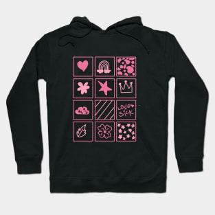 Pink cute pattern Hoodie